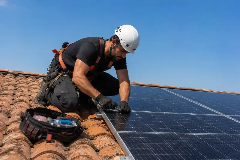 Maintenance et monitoring de panneaux solaires à Sainte-Croix